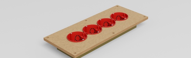 Звукоизоляционный подрозетник 4-секционный SoundGuard GL-BOX 4